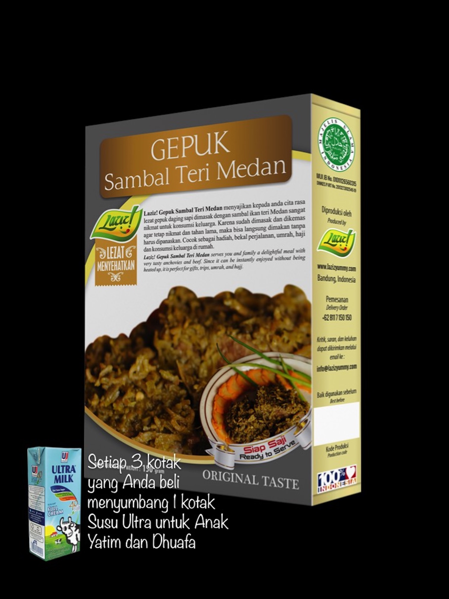 GEPUK SAMBAL TERI MEDAN KAI FOOD 150GR