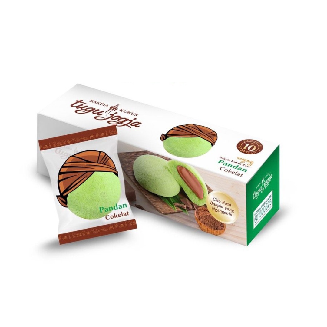 BAKPIA KUKUS TUGU ORI PANDAN COKELAT (TRAVEL PACK ISI 10PCS)