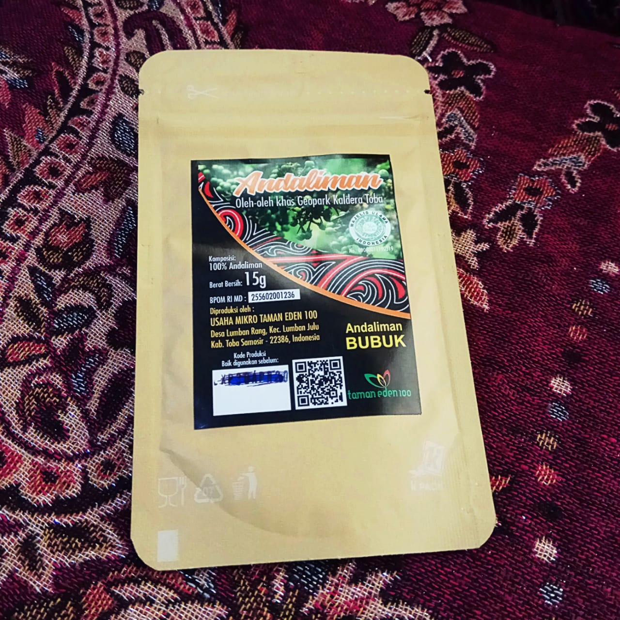 ANDALIMAN BUBUK KEMASAN POUCH 15GR