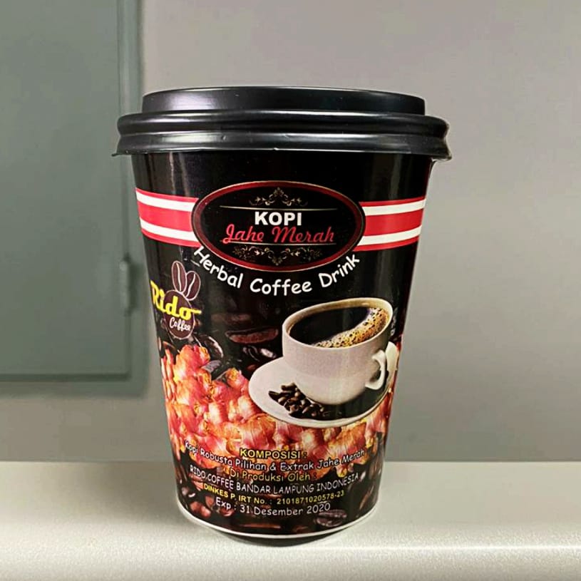 KOPI CUP JAHE MERAH ISI 2 CUP @10GR