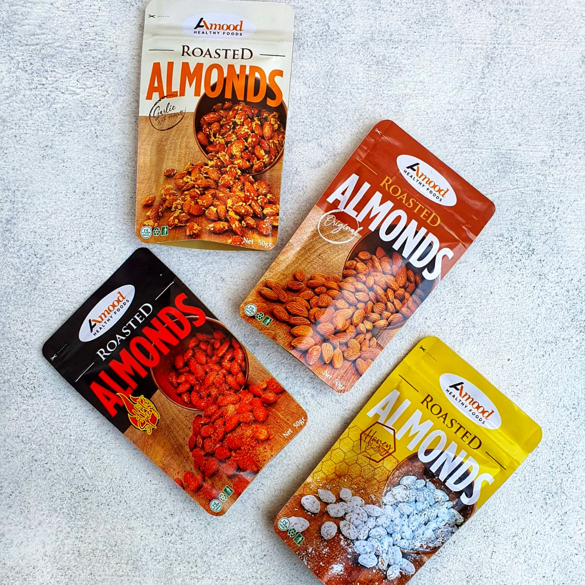 AMOOD ROASTED ALMOND RASA HOT & SPICY 150GR