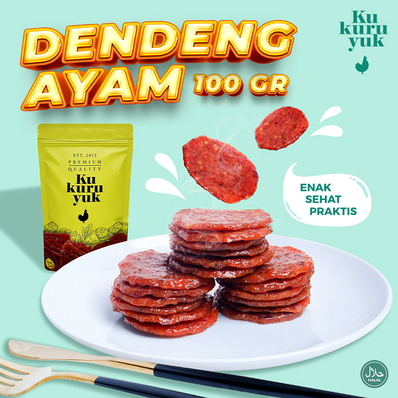 DENDENG AYAM COIN KUKURUYUK MAKANAN SIAP SAJI ORIGINAL - 100 GRAM