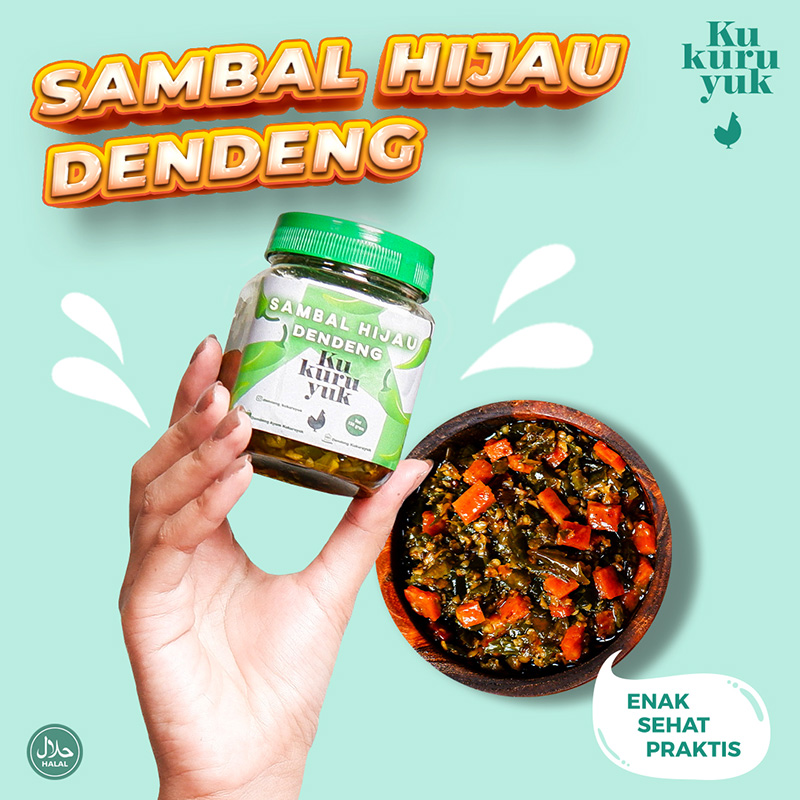 SAMBAL HIJAU DENDENG AYAM 150GR