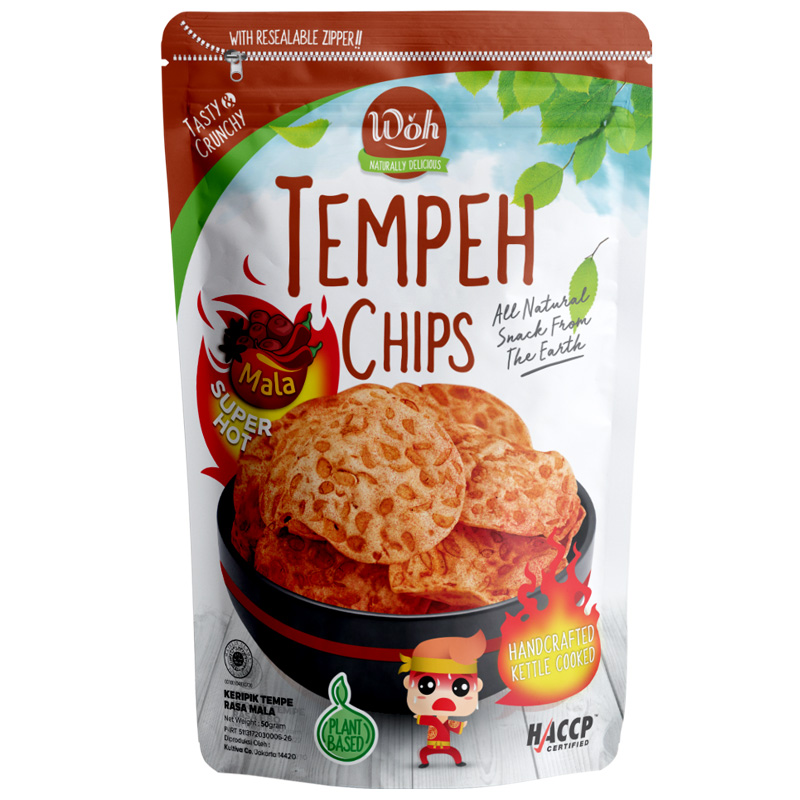 WOH KERIPIK TEMPE MALA (PEDAS)