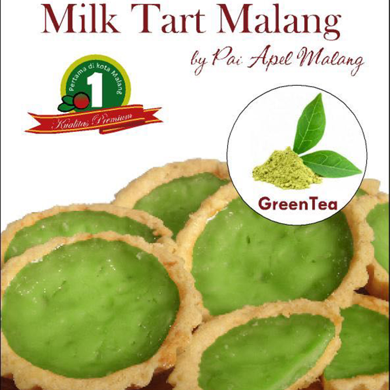 MILK TART GREENTEA  MILKY ISI 8PCS