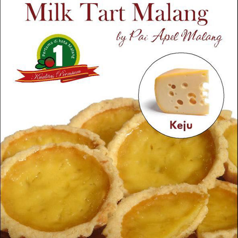 MILK TART CHEESY FILL IN ISI 8PCS