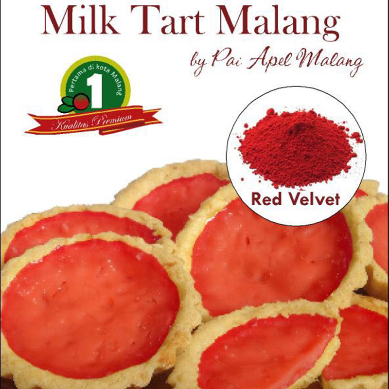 MILK TART RED VALVET ISI 8 PCS